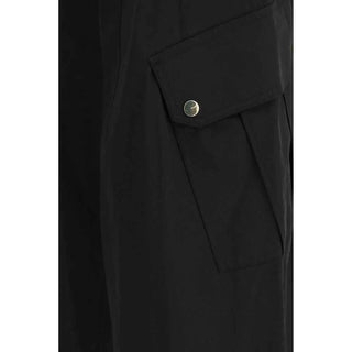 PINKO Black Cotton Cargo Pants