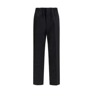 Jil Sander Black Cotton Casual Pants
