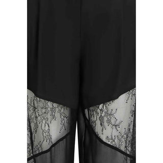 PINKO Black Polyester Casual Pants