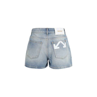 Off-White Blue Denim Shorts