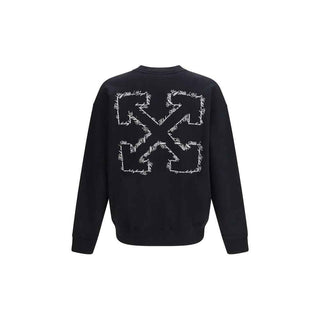 Off-White Black Cotton Sweatshirt