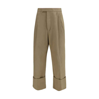 Thom Browne Beige Cotton Casual Pants