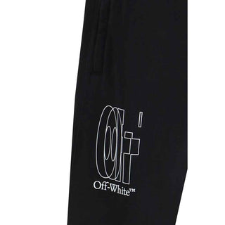 Off-White Black Cotton Joggers (Workout Pants)