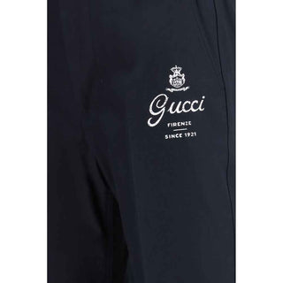 Gucci Blue Cotton Casual Pants
