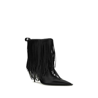 Balenciaga Black Calf Leather Bos Taurus Ankle Boots