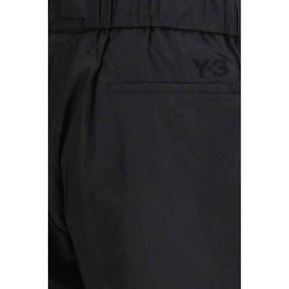 Y-3 Black Cotton Bermuda Shorts