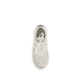 Brunello Cucinelli Yellow Calf Leather Bos Taurus Athletic Sneakers