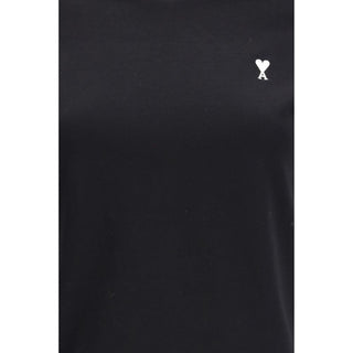 Ami Paris Black Cotton T-Shirt