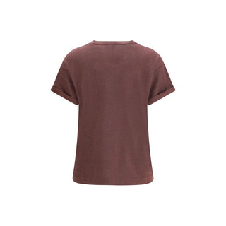 Brunello Cucinelli Bordeaux Nylon T-Shirt