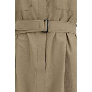 Brunello Cucinelli Beige Cotton Casual Dress