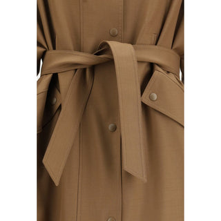 Max Mara Brown Polyester Coat