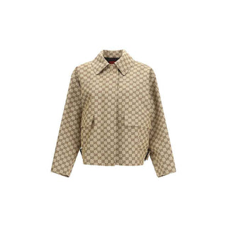 Gucci Beige Cotton Bomber