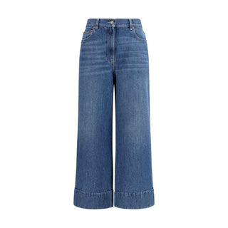 Valentino Blue Cotton Jeans Denim
