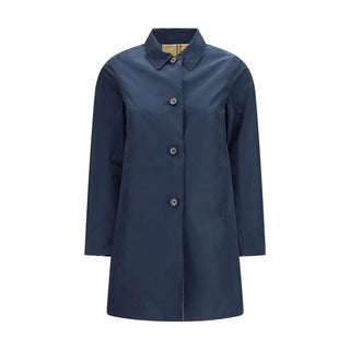 Barbour Blue Polyester Trench Coat