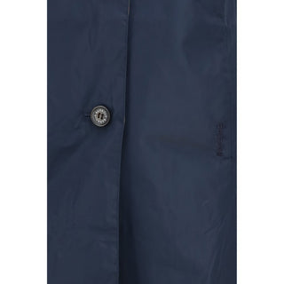 Barbour Blue Polyester Trench Coat