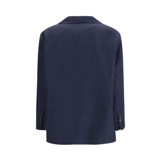 Brunello Cucinelli Blue Viscose Coat