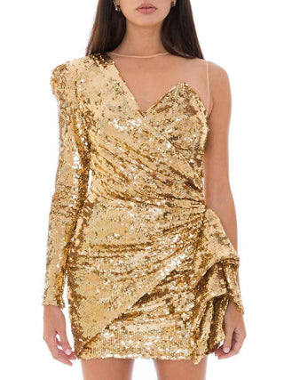 Elisabetta Franchi Bicolor Polyamide Short Dress