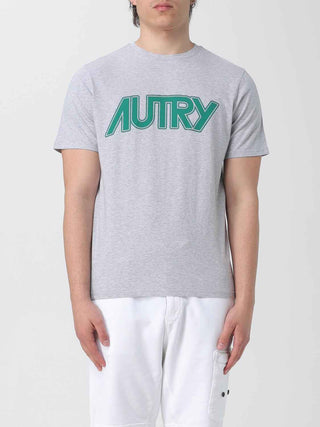 Autry Gray Cotton T-Shirt