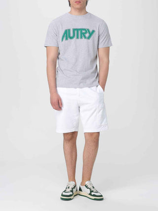 Autry Gray Cotton T-Shirt