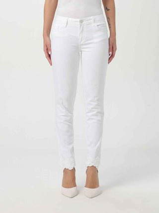 Liu Jo White Cotton Skinny Jeans