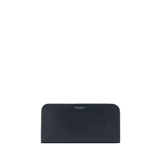 Saint Laurent Black Calf Leather Bos Taurus Wallet