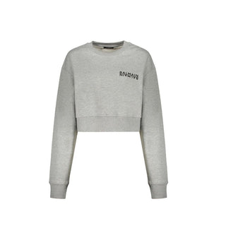 Balmain Gray Cotton Sweatshirt