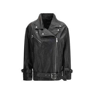 PINKO Black Leather Jacket