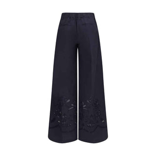 Forte_Forte Blue Cotton Casual Pants