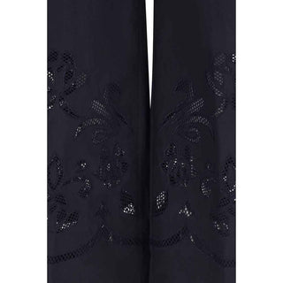 Forte_Forte Blue Cotton Casual Pants