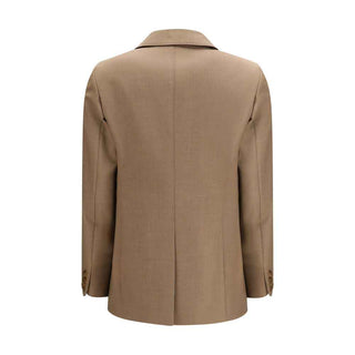 Max Mara Beige Fleece Wool Blazer