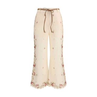 Zimmermann Beige Cotton Flared Pants