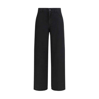 The Row Black Linen Jeans Denim