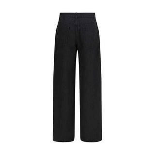 The Row Black Linen Jeans Denim