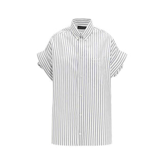 Balenciaga White Cotton Shortsleeve Shirt