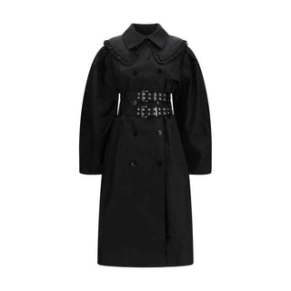 Ganni Black Nylon Coat