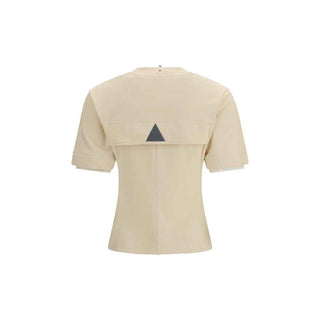 Moncler Grenoble Beige Cotton T-Shirt