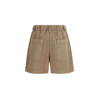 Brunello Cucinelli Beige Cotton Bermuda Shorts