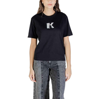 Karl Lagerfeld Black Cotton T-Shirt