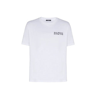 Balmain White Cotton T-Shirt