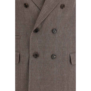 Brunello Cucinelli Brown Linen Blazer