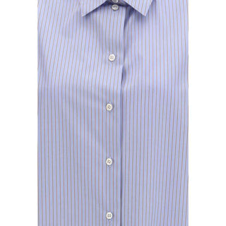 The Row Blue Cotton Pattern Shirt