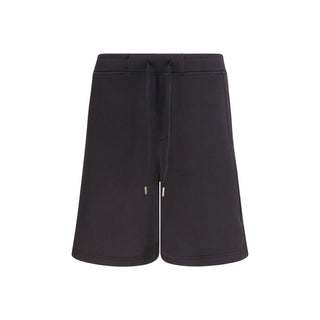 Versace Jeans Black Cotton Bermuda Shorts