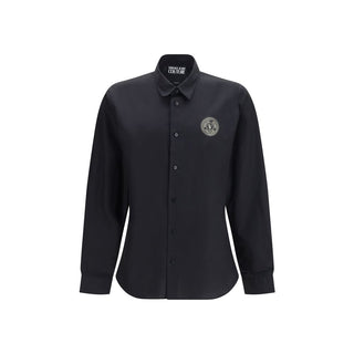 Versace Jeans Black Cotton Dress Shirt