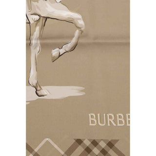 Burberry Beige Silk Scarf