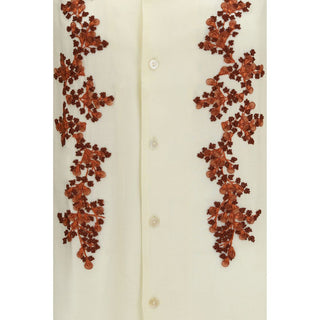 Baziszt Bicolor Cotton Pattern Shirt