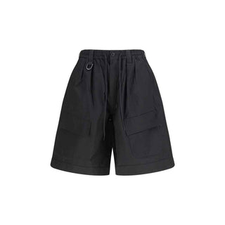 Y-3 Black Cotton Bermuda Shorts