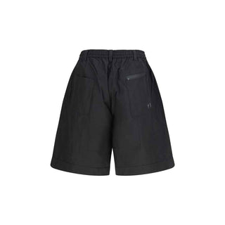 Y-3 Black Cotton Bermuda Shorts