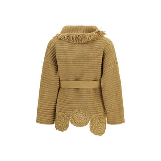 Alanui Gold Polyester Cardigan
