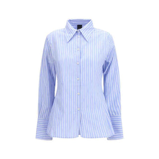 PINKO Blue Cotton Pattern Shirt