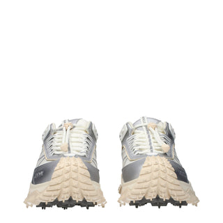 Moncler Gray Fabric Athletic Sneakers